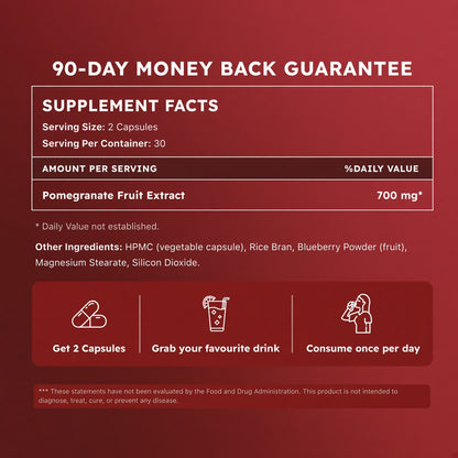 Organic Pomegranate Extract Capsules