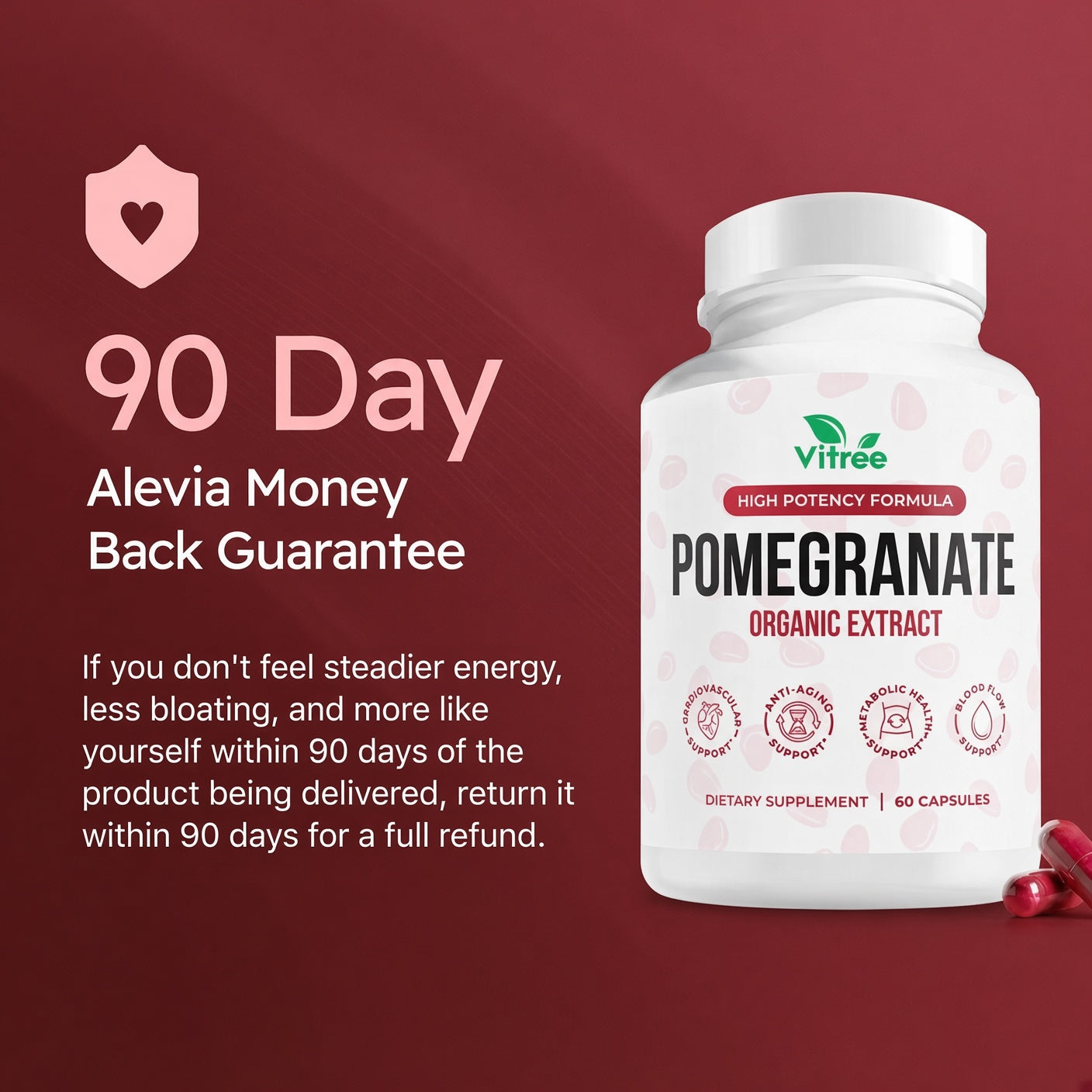 Organic Pomegranate Extract Capsules